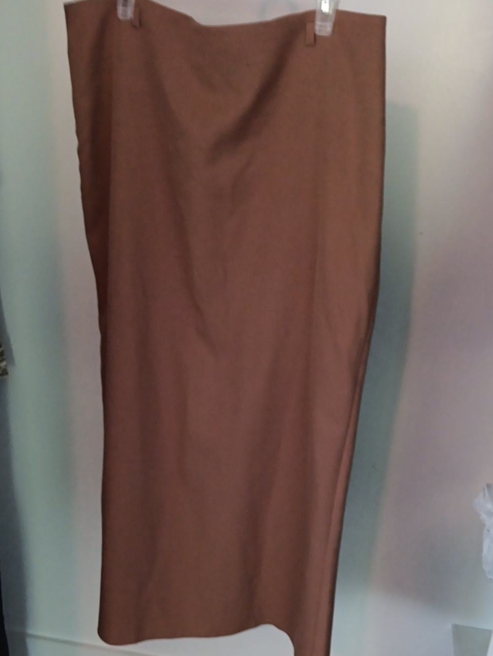 Tailored Camel Brown Pencil Skirt